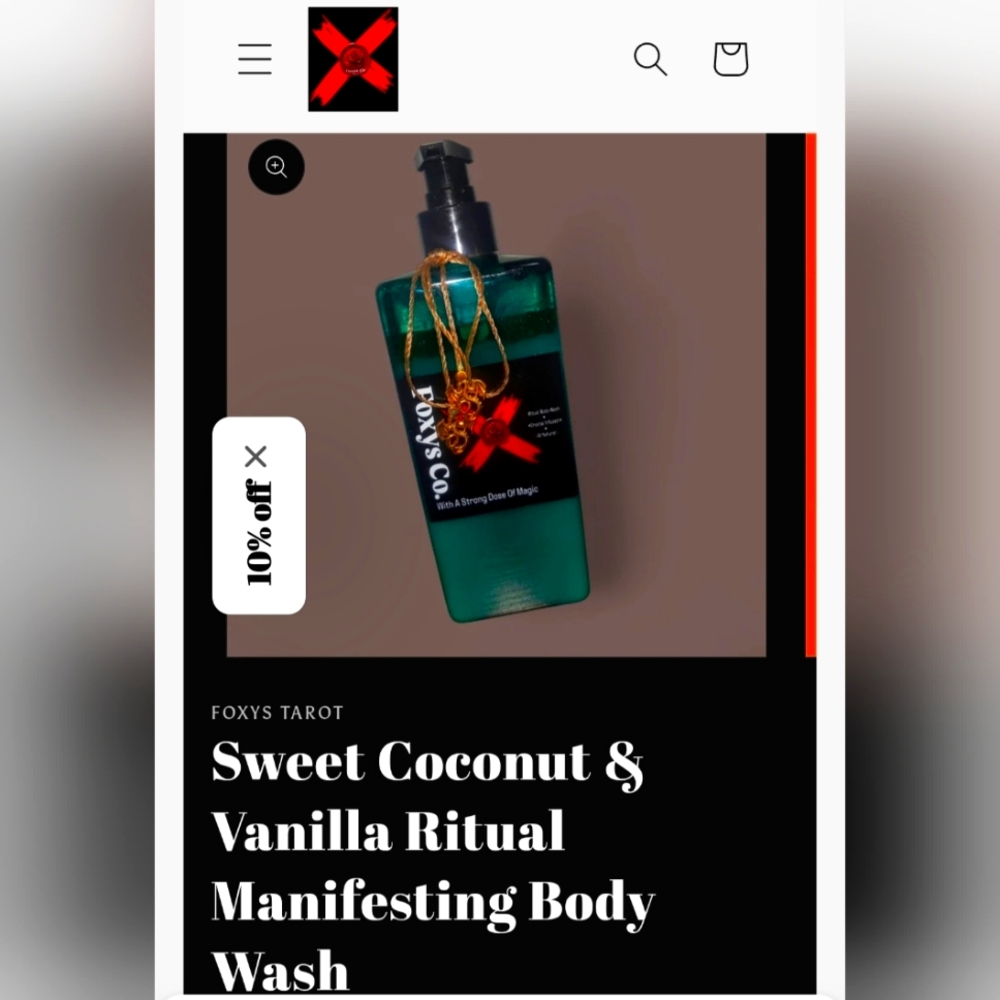 Sweet Coconut & Vanilla Ritual Activated Manifesting & Protecting Body Wash